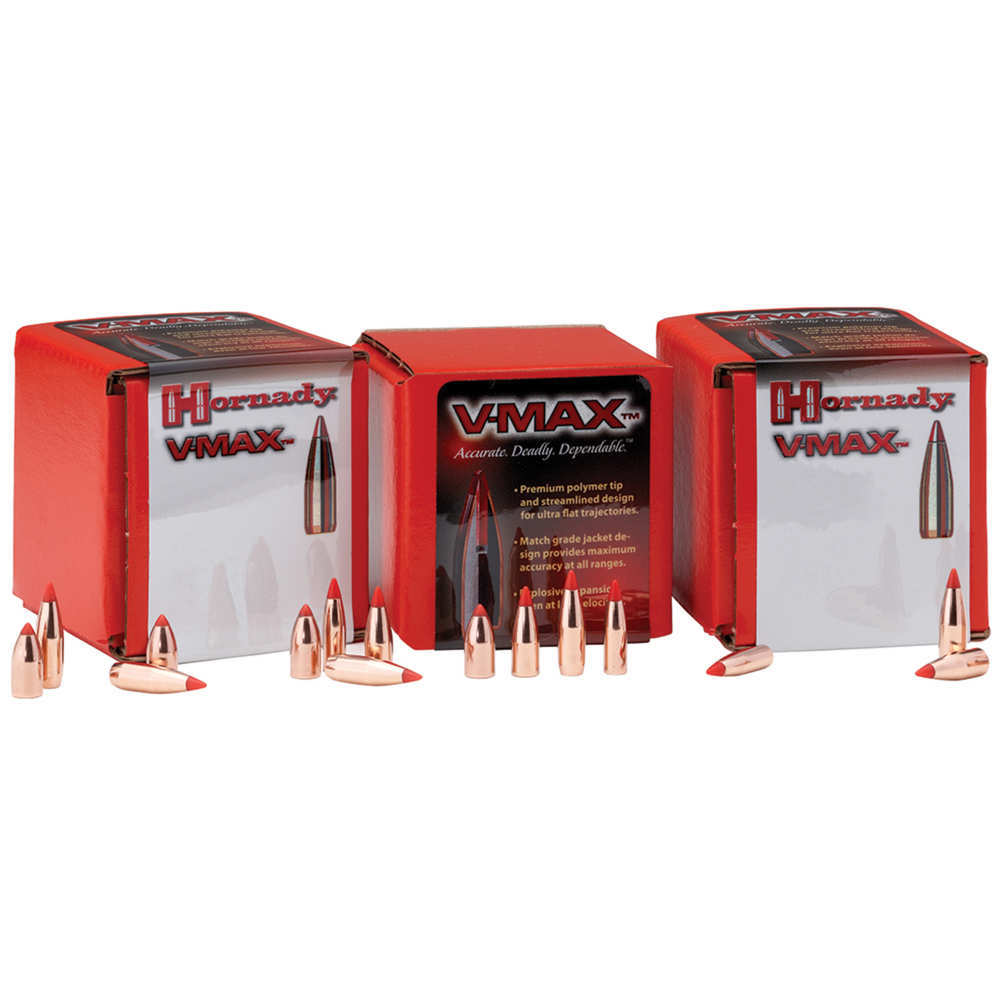 Ammunition Hornady 4.50" BULLET 22 CAL 224 55GR V-MAX W/C 100/BX