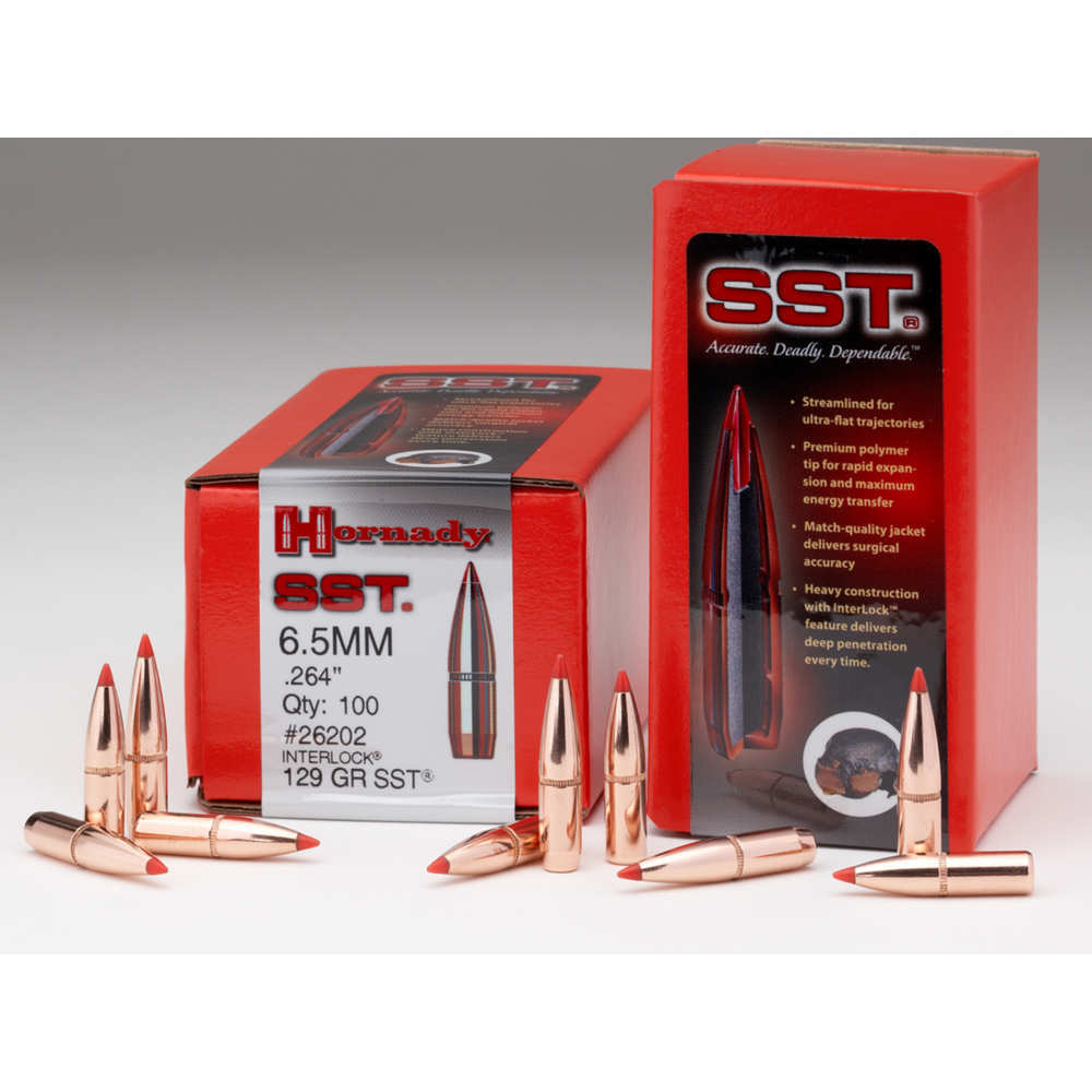 Ammunition Hornady 4.50" BULLET 30 CAL .308 180GR SST 100/BX