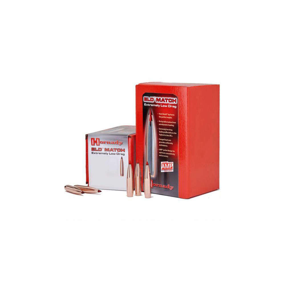 Ammunition Hornady 4.50" BULLET ELD MTC 30CAL 308 195 GR 100RD/BX