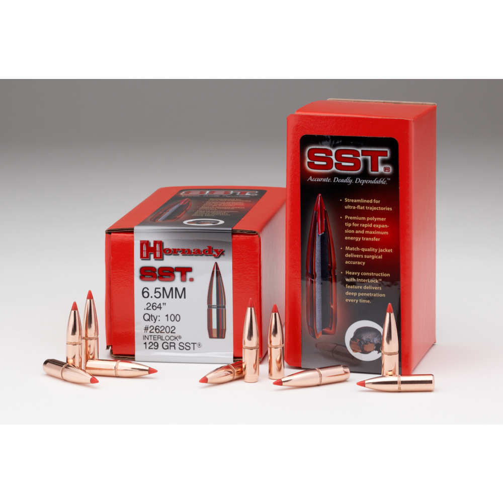 Ammunition Hornady 4.50" BULLET 338 CAL 338 225 GR SST 100/BX