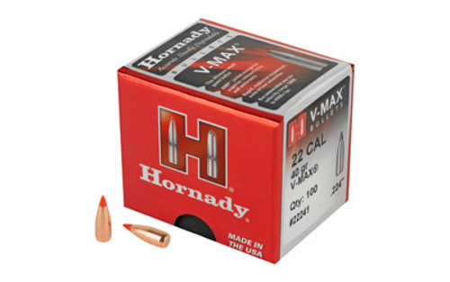 Ammunition Hornady V MAX HRNDY V-MAX 22 CAL .224 40GR 100CT