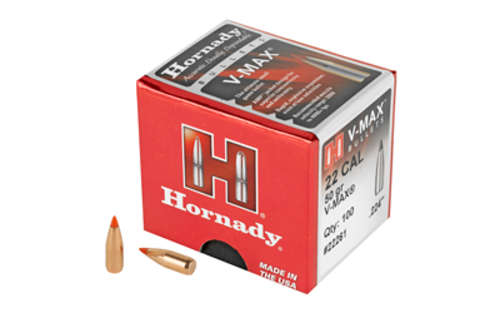 Ammunition Hornady V MAX HRNDY V-MAX 22 CAL .224 50GR 100CT