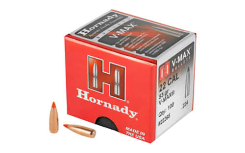 Ammunition Hornady V MAX HRNDY V-MAX 22 CAL .224 53GR 100CT