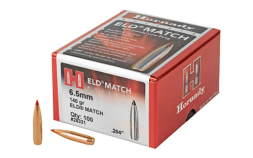 Ammunition Hornady ELD M HRNDY ELD-M 6.5MM .264 140GR 100CT