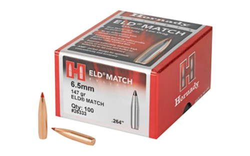 Ammunition Hornady ELD M HRNDY ELD-M 6.5MM .264 147GR 100CT