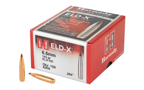 Ammunition Hornady ELD X HRNDY ELD-X 6.5MM .264 143 GR 100CT