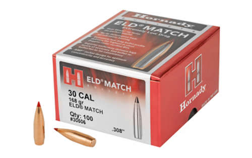 Ammunition Hornady ELD M HRNDY ELD-M 30CAL .308 168GR 100CT