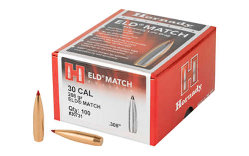 Ammunition Hornady ELD M HRNDY ELD-M 30CAL .308 208GR 100CT • Model: ELD-M