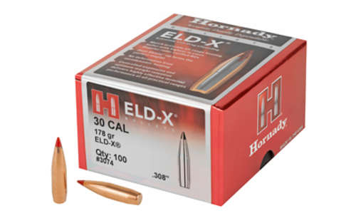 Ammunition Hornady ELD X HRNDY ELD-X 30CAL .308 178GR 100CT • Model: ELD-X