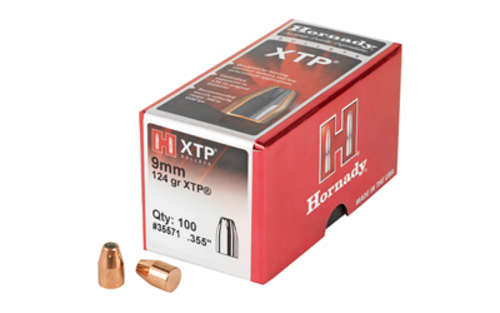 Ammunition Hornady XTP 9mm HRNDY XTP 9MM .355 124GR 100CT • Model: XTP