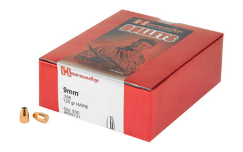 Ammunition Hornady HAP 9mm HRNDY HAP 9MM .356 125GR 500CT • Model: HAP