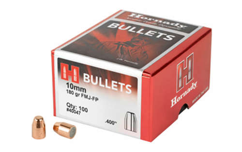 Ammunition Hornady FMJ FP 10mm HRNDY FMJ-FP 10MM .400 180GR 100CT