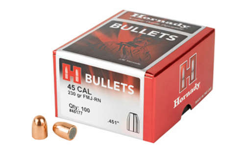 Ammunition Hornady FMJ RN HRNDY FMJ-RN 45CAL .451 230GR 100CT • Model: FMJ-RN