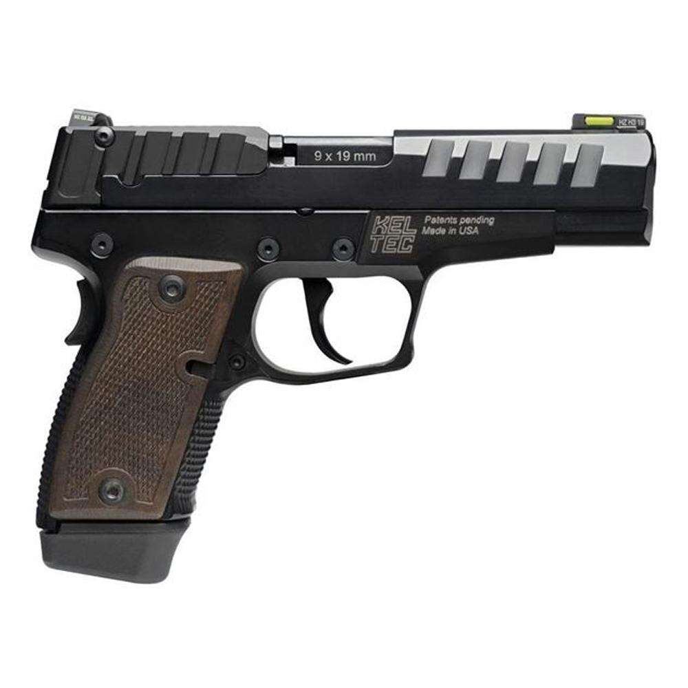 Handguns Kel Tec P15 9mm P15 9MM 15+1 BLK/WOOD GRIPS • BLACK SLIDE/WOOD GRIPS • Model: P15