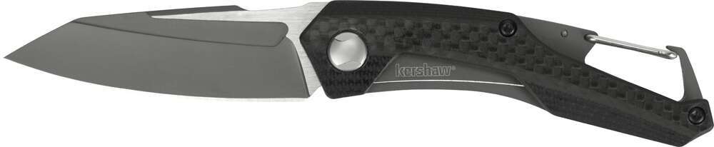 Knives Kershaw Ready Series Kershaw Reverb Frame Lock Knife Carabiner Carbon Fiber/G-10 (2.5" Two-Tone)