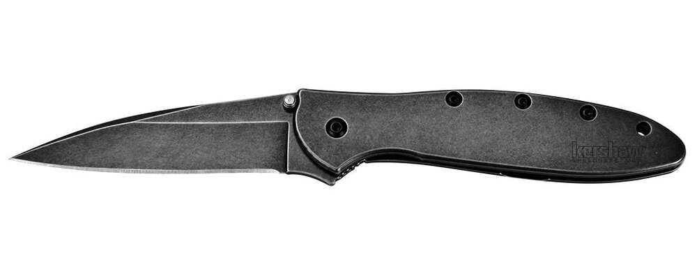 Knives Kershaw Ready Series Kershaw Leek Assisted Opening Knife (3" BlackWash)