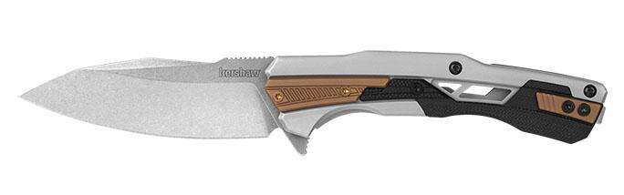 Knives Kershaw Ready Series Kershaw Endgame Frame Lock Knife Bronze PVD/GFN (3.25" Stonewash)