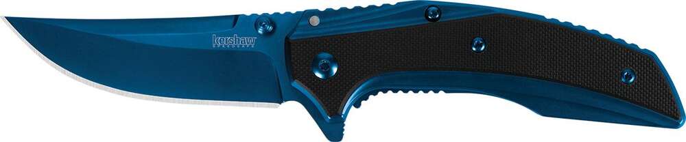 Knives Kershaw Ready Series Kershaw Outright A/O Frame Lock Knife Blue/Black G-10 (3" Blue)