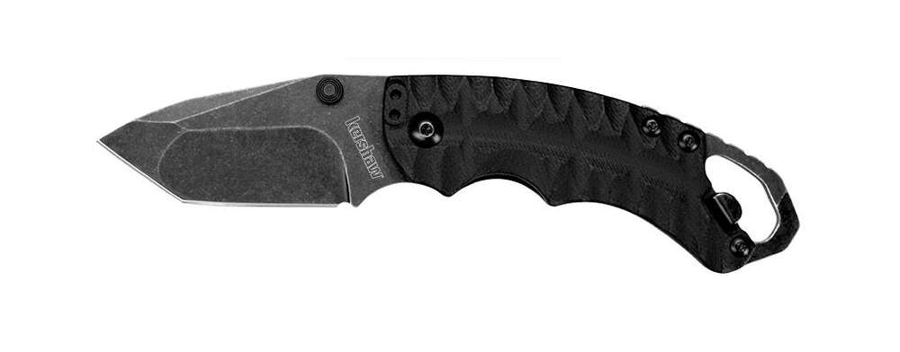 Knives Kershaw Ready Series Kershaw Shuffle II Tanto Liner Lock Knife Black (2.25" BlackWash) • Model: Ready Series