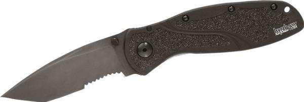 Knives Kershaw Blur KERSHAW BLUR TANTO 3.4" BLK/BLK SERR