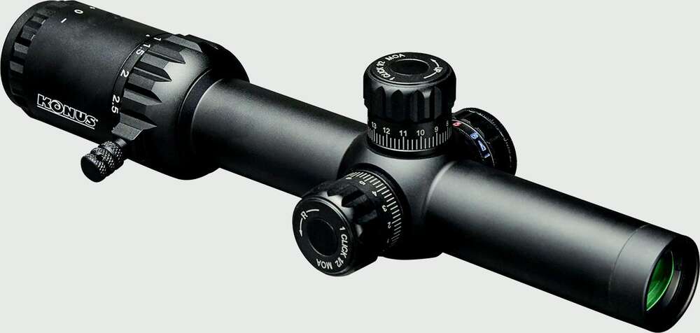 Scopes Konus Ready Series KONUSPRO EVENT 1x-10x24mm riflescope - engraved/ill. Circle w/Dot reticle • Model: Ready Series