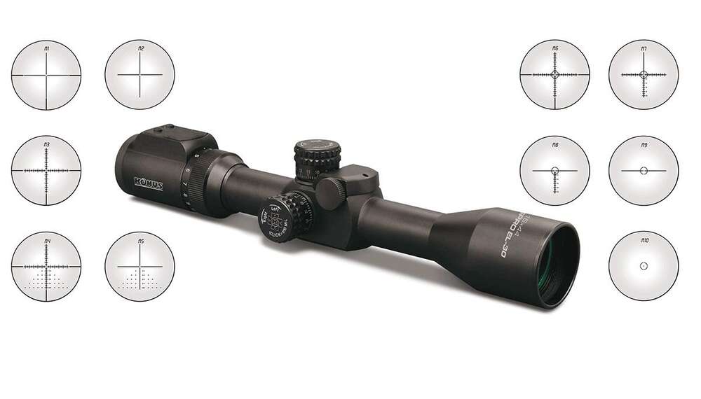 Scopes Konus Ready Series KonusPro-EL30 4X-16X44 Riflescope w/interchangeable electronic reticles • Model: Ready Series