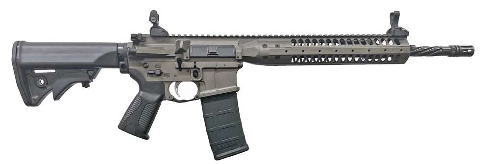 Rifles Long Guns LWRC Ready Series 223Rem|5.56NATO LWRC IC SPR BILLET 16.1" Brl 5.56 Tungsten Grey