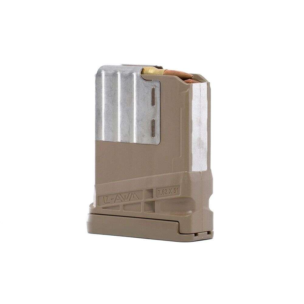 Magazines Lancer 4.50" 7.62x51mm L7AWM 10RD OPAQUE FLAT DARK EARTH FDE • Model: 4.50"