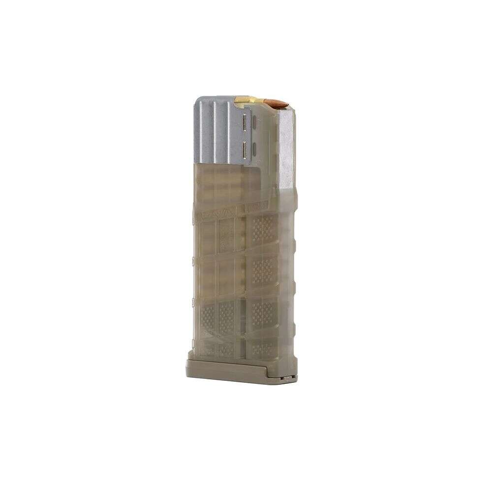 Magazines High Capacity Lancer 4.50" 7.62x51mm L7AWM 25 TRANSLUCENT DARK EARTH TDE • Model: 4.50"