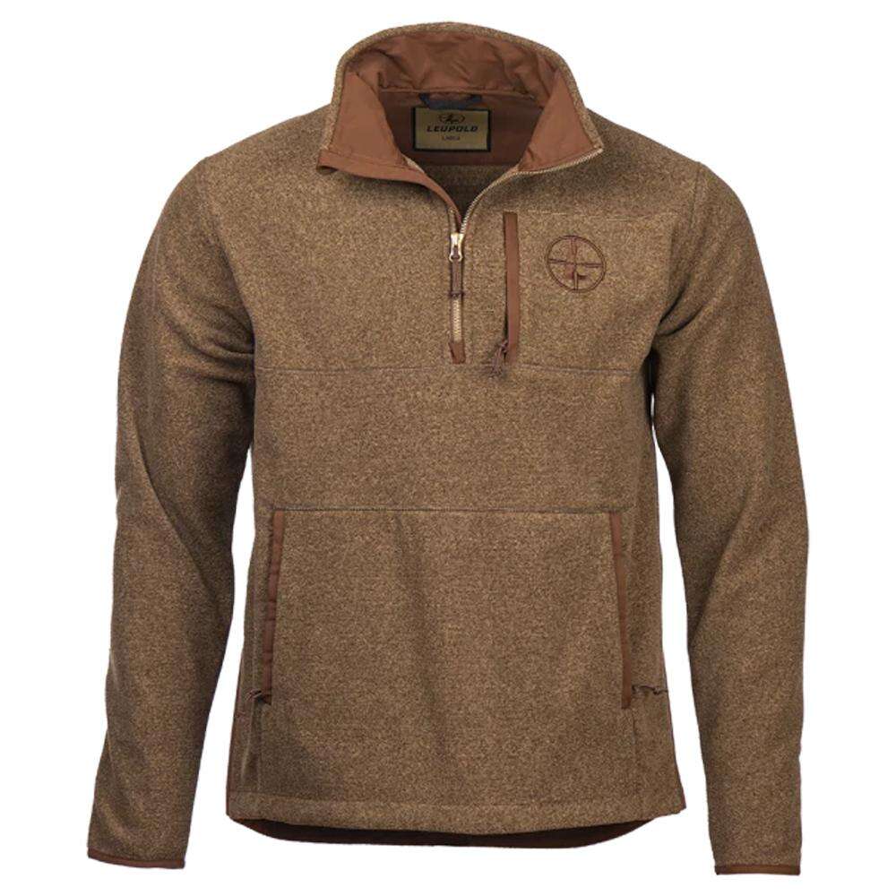 Clothing Leupold Ready Series Make Ready 1/4 Zip Fleece Bone Brown M