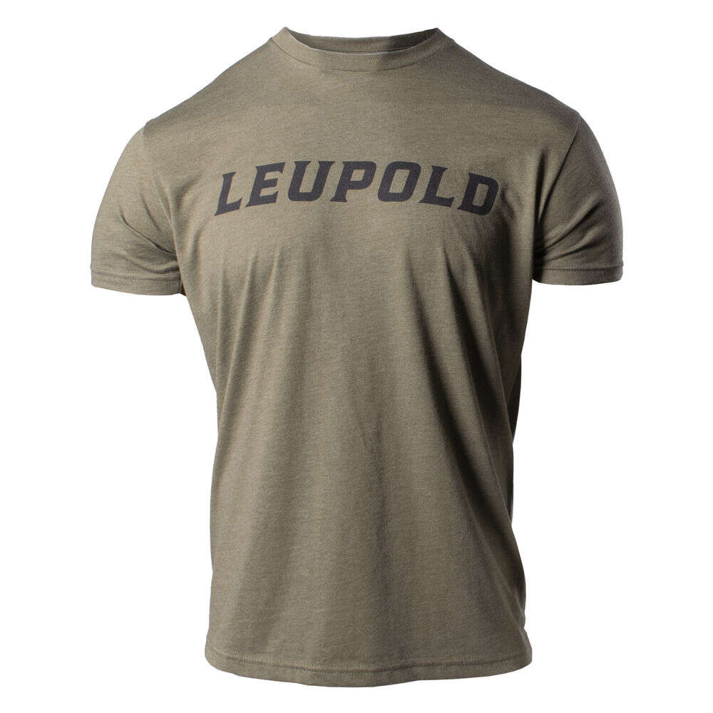 Clothing Leupold 4.50" LEUPOLD WORDMARK TEE MILITARY GREEN M