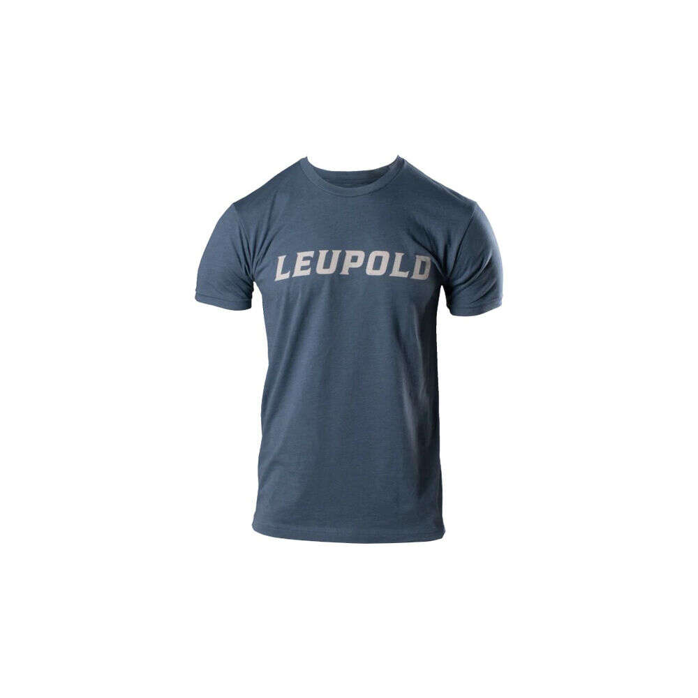 Clothing Leupold 4.50" LEUPOLD WORDMARK TEE INDIGO HEATHER L