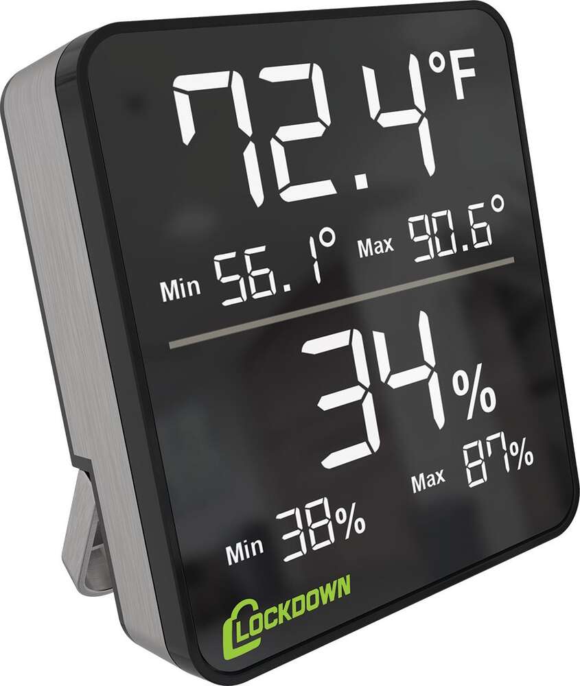 Electronics Lockdown Digital Wireless Hygrometer LOCKDOWN DIGI WIRELESS HYGROMETER • Model: Digital Wireless Hygrometer