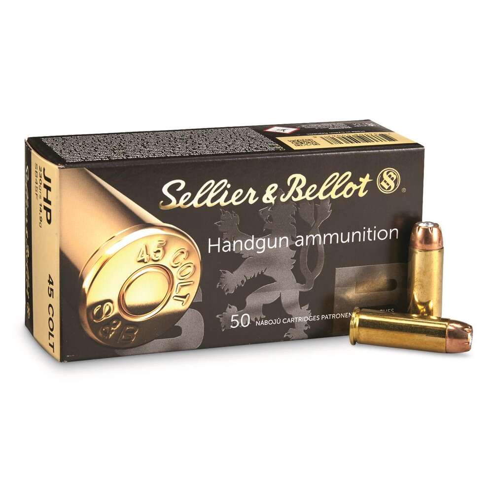 Ammunition MagTech 352 ft lbs 45Colt S&B SB45F          45 COLT 230 JHP           50/12 • Model: 352 ft lbs