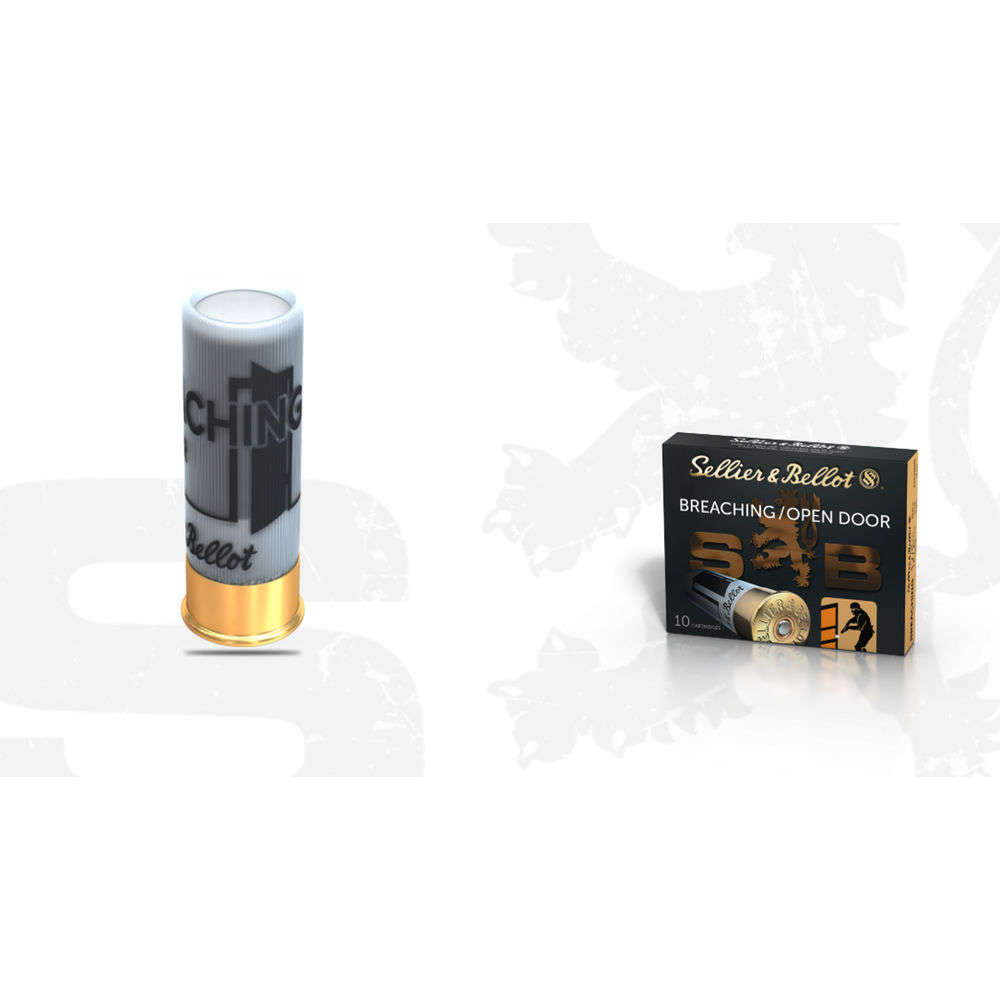 Ammunition MagTech 1/2 oz 12Gauge S&B SB12BR         12GA BREACHNG 1/2OZ       10/25 • Model: 1/2 oz