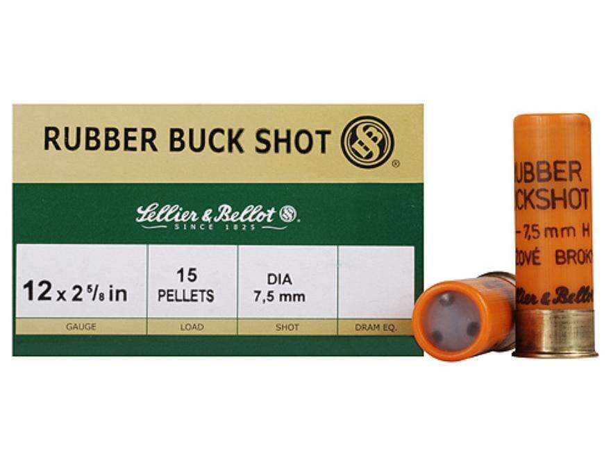 Ammunition Magtech Ready Series 12Gauge 12 GA RUBBER BUCK 15 SHOT 2 5/8 25 RD