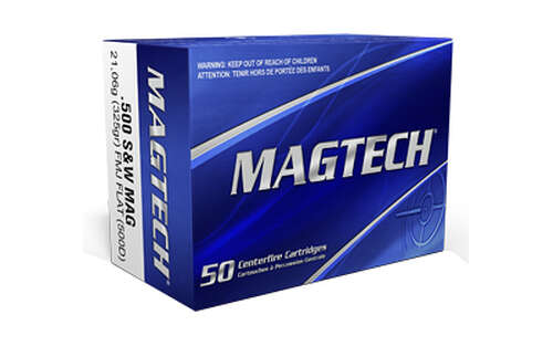 Ammunition Magtech Sport Shooting 500S&WMagnum MAGTECH 500 S&W 325GR FMJ 20/500 • Model: Sport Shooting