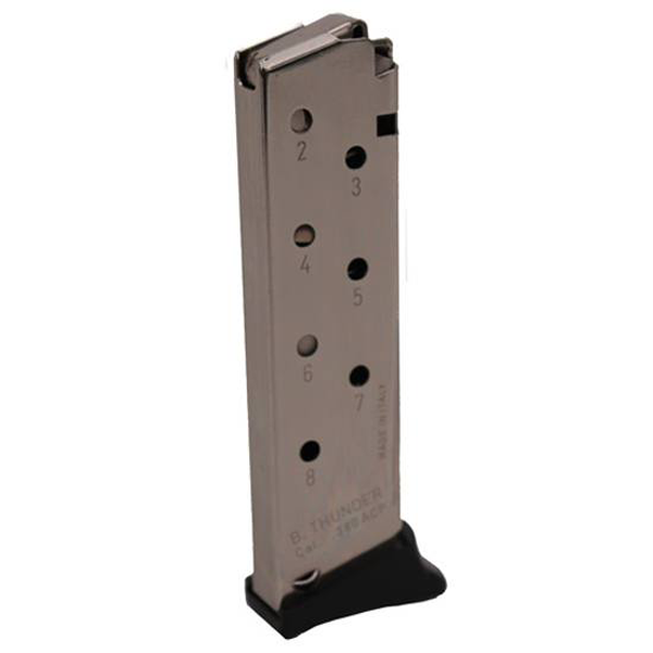 Magazines Mecgar Ready Series 380ACP MEC-GAR BERSA THUNDER .380 ACP 8RD NICKEL  MAGAZINE • Model: Ready Series