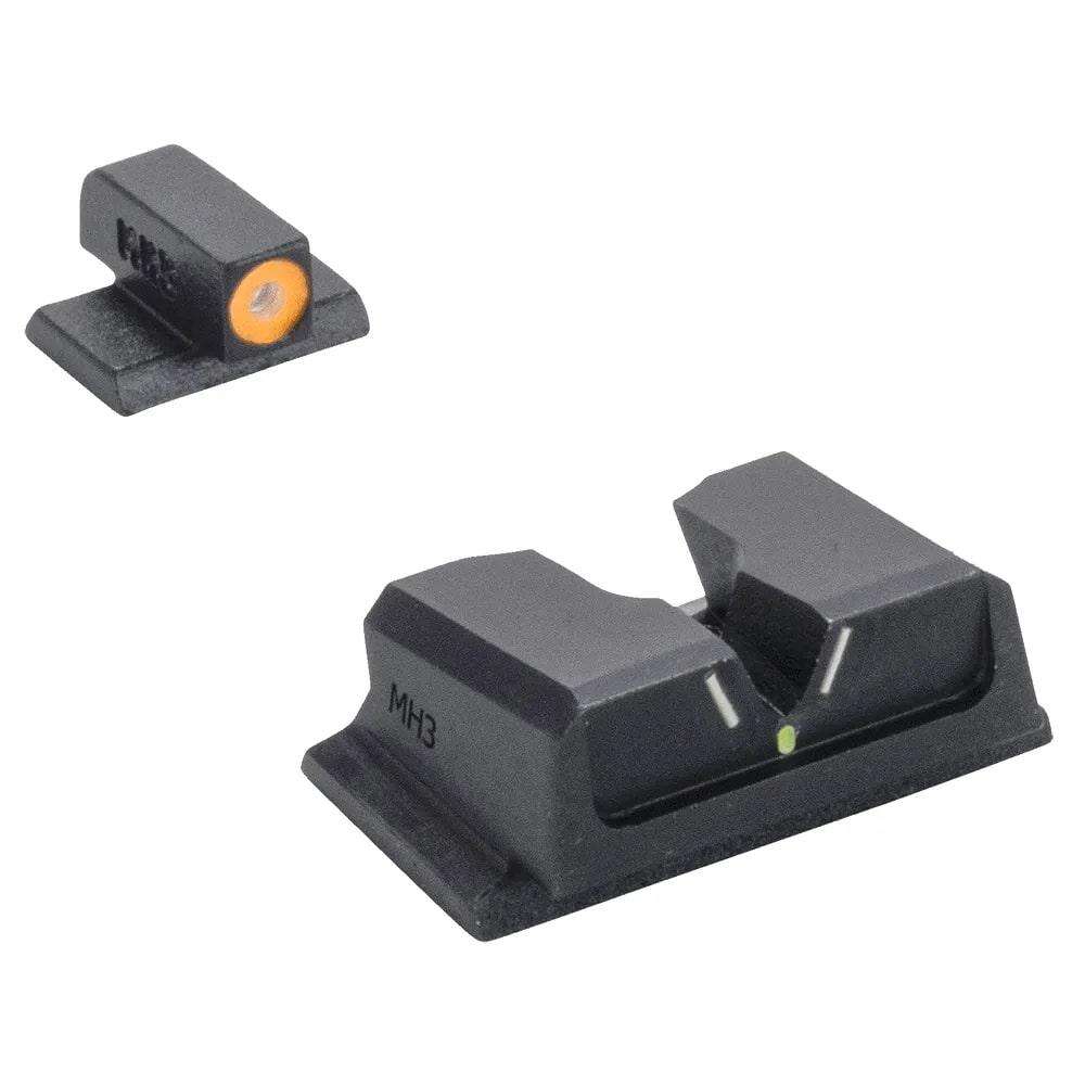 Sights Lasers Meprolight Ready Series HYPER-BRIGHT V-SIGHT-FIXED-PISTOL-SET-S&W M&P FULL SIZE/COMPACT-ML41710G