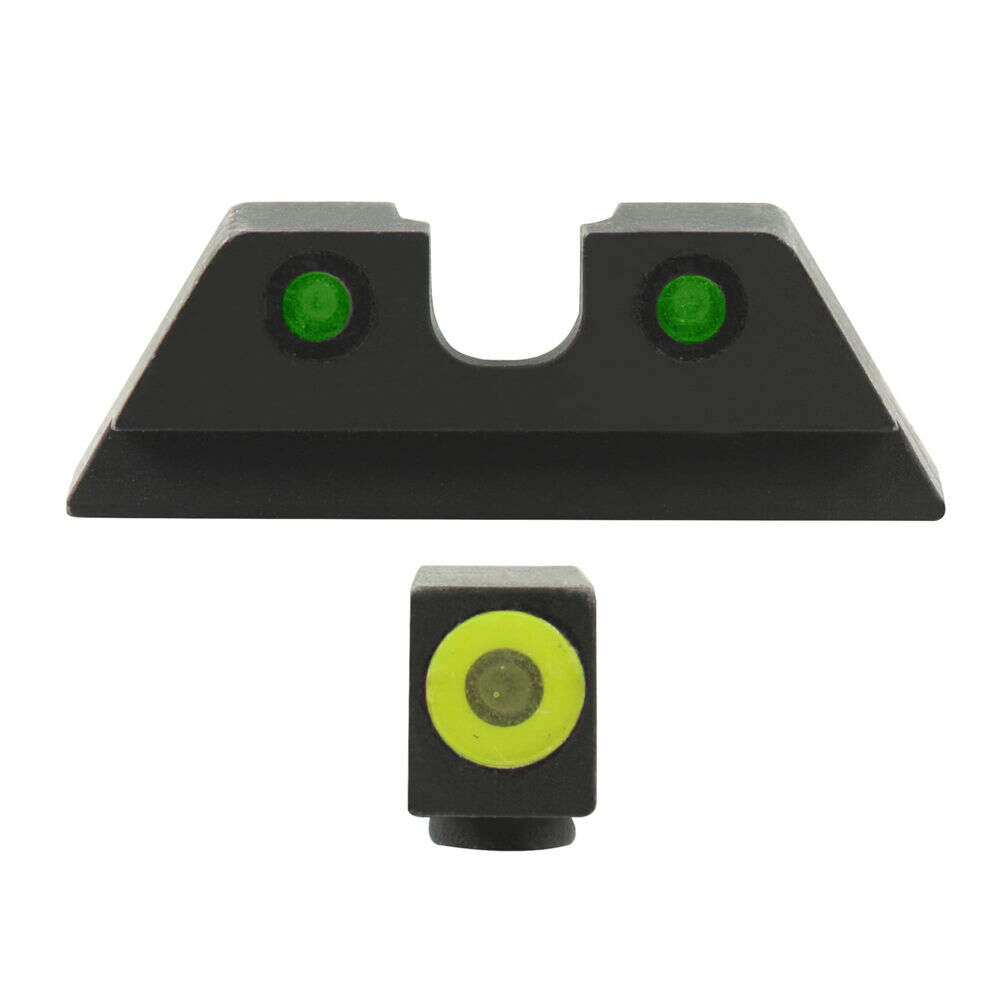 Sights Lasers Meprolight Ready Series ML40224 HYPER-BRIGHT FOR GLOCK PISTOLS FRONT PHOS YELLOW RING/ REAR GREEN