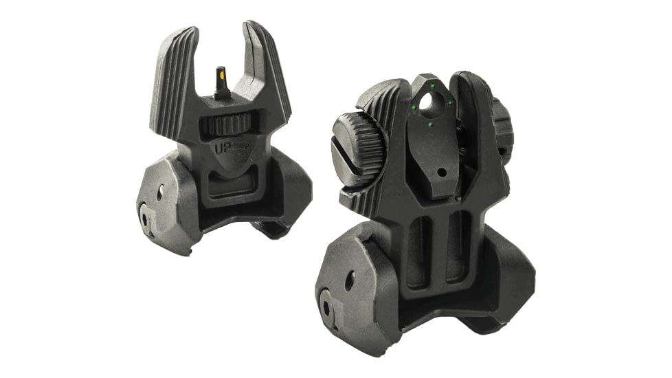 Sights Lasers Meprolight Ready Series MEPRO FRBS - FLIP BACKUP SIGHTS 4 DOT REAR/ORANGE HYPER BRIGHT FRONT-BLACK