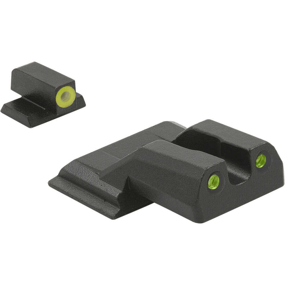 Sights Lasers Meprolight Ready Series ML41770 HYPER-BRIGHT FOR S&W M&P SHIELD PISTOLS FRONT  YEL RING/ REAR GRN