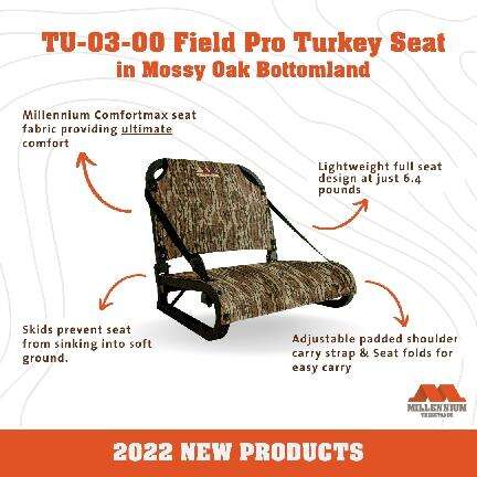 Misc. Accessories Millennium Ready Series Field Pro Turkey Seat - Bottomland