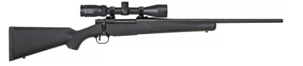 Rifles Long Guns Mossberg Ready Series PATRIOT 243WIN 22" Fluted 5rd 3x9x40mm Vortex Scope Matte Blue Synthetic