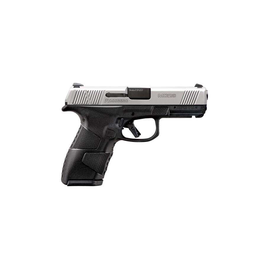 Handguns Mossberg Ready Series 9mm MC-2 COMPACT 9MM gauge 3.9 inch BBL 10 + 1 RDS STAINLESS SLIDE / BLACK DLC • Model: Ready Series