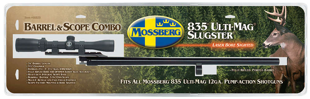 Barrels Choke Tubes Mossberg MOSS 90835 835XBL 12 24 RB CANT/SCOPE     BARREL • Model: 