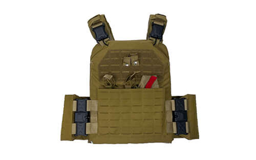 Holsters NcSTAR Quick Release Laser Cut Plate NCSTAR QR LC PLT CARRIER MED-2XL TAN