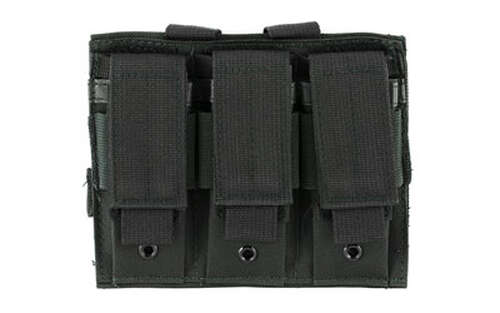 Soft Gun Cases NcSTAR Triple Pistol Magazine Pouch NCSTAR VISM TRPL PISTOL MAG PCH BLK