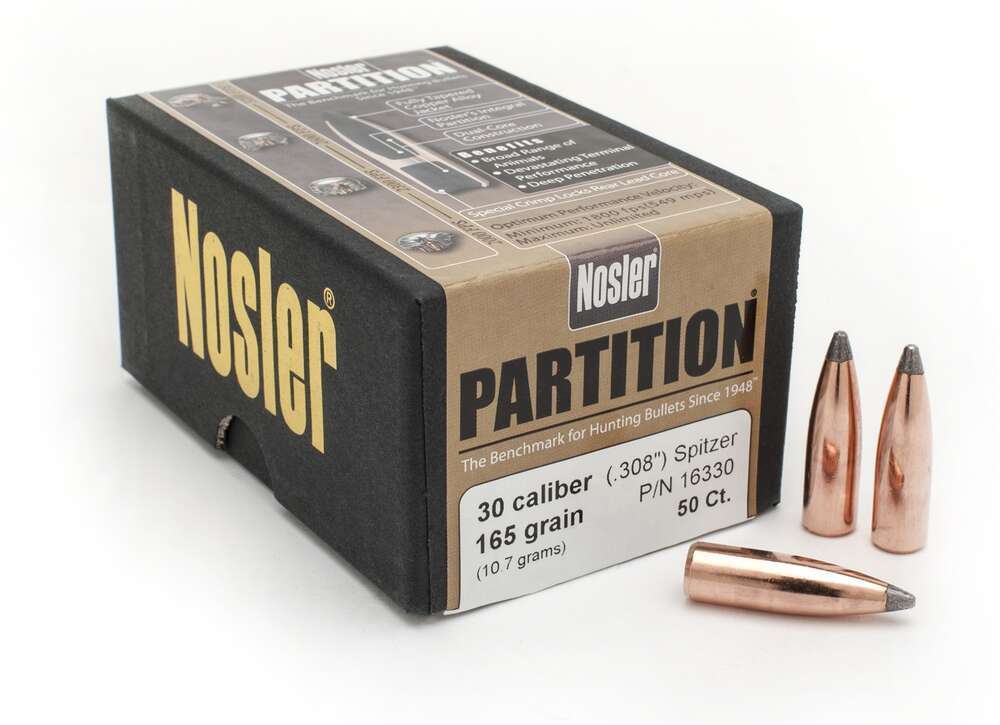 Ammunition Nosler ZPAP M85 NOS 30CAL 165GR PTN 50/3