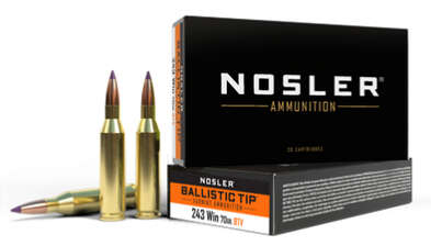 Ammunition Nosler ZPAP M85 243Win NOS AMMO BTA 243WIN 70GR BT 20/10 • Model: ZPAP M85